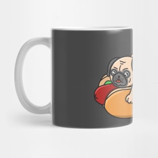 Hot Dog Pug Dog Mug